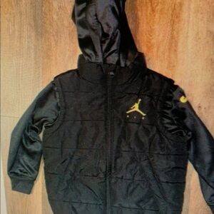 Black Hooded Puffer Jacket